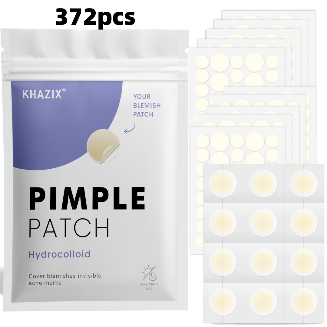 Hydrocolloid Acne Patch - 372PCS Plester Jerawat Hidrokoloid, Stiker Hidrokoloid