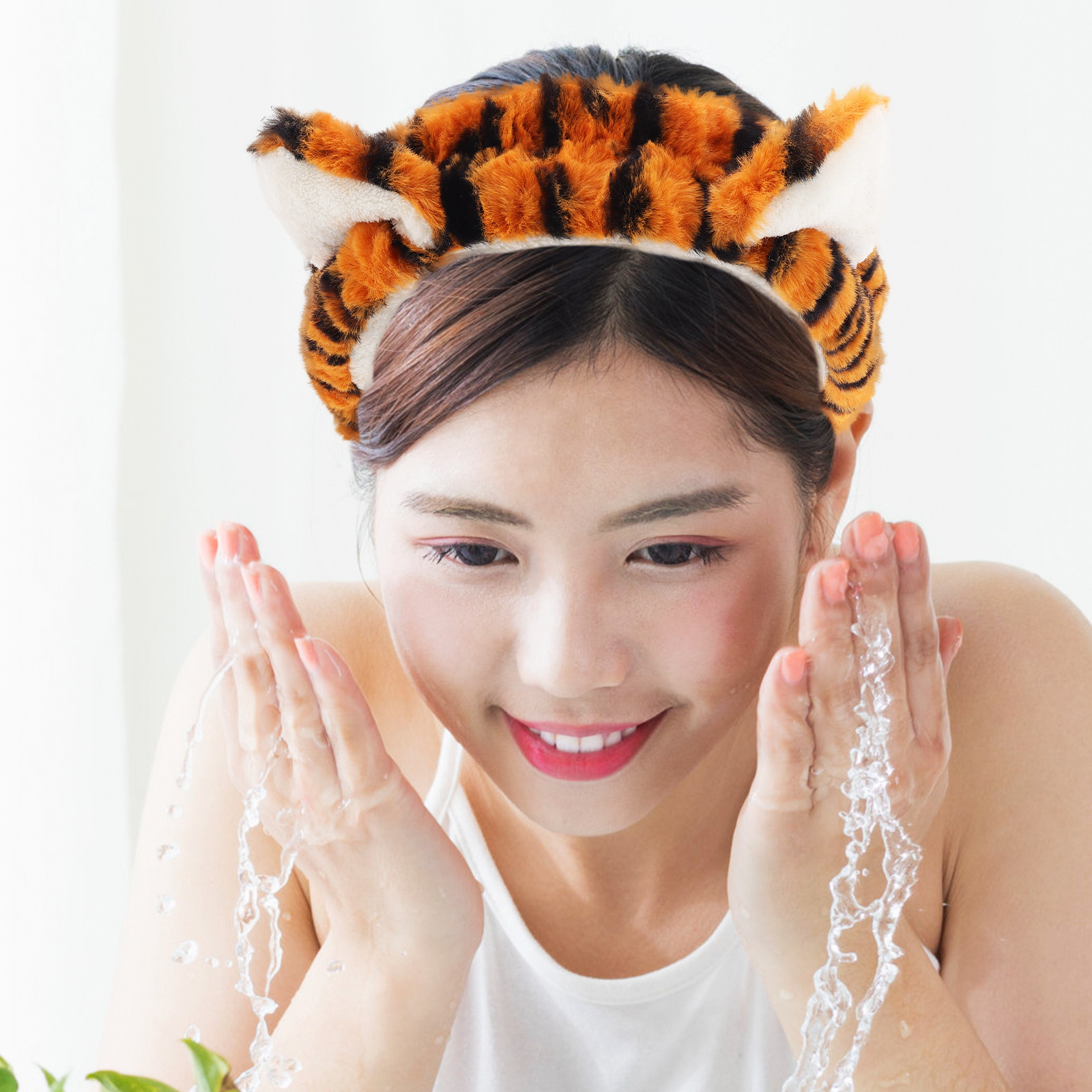Skincare Animate - Bando Telinga Harimau, Bando Hewan Kartun