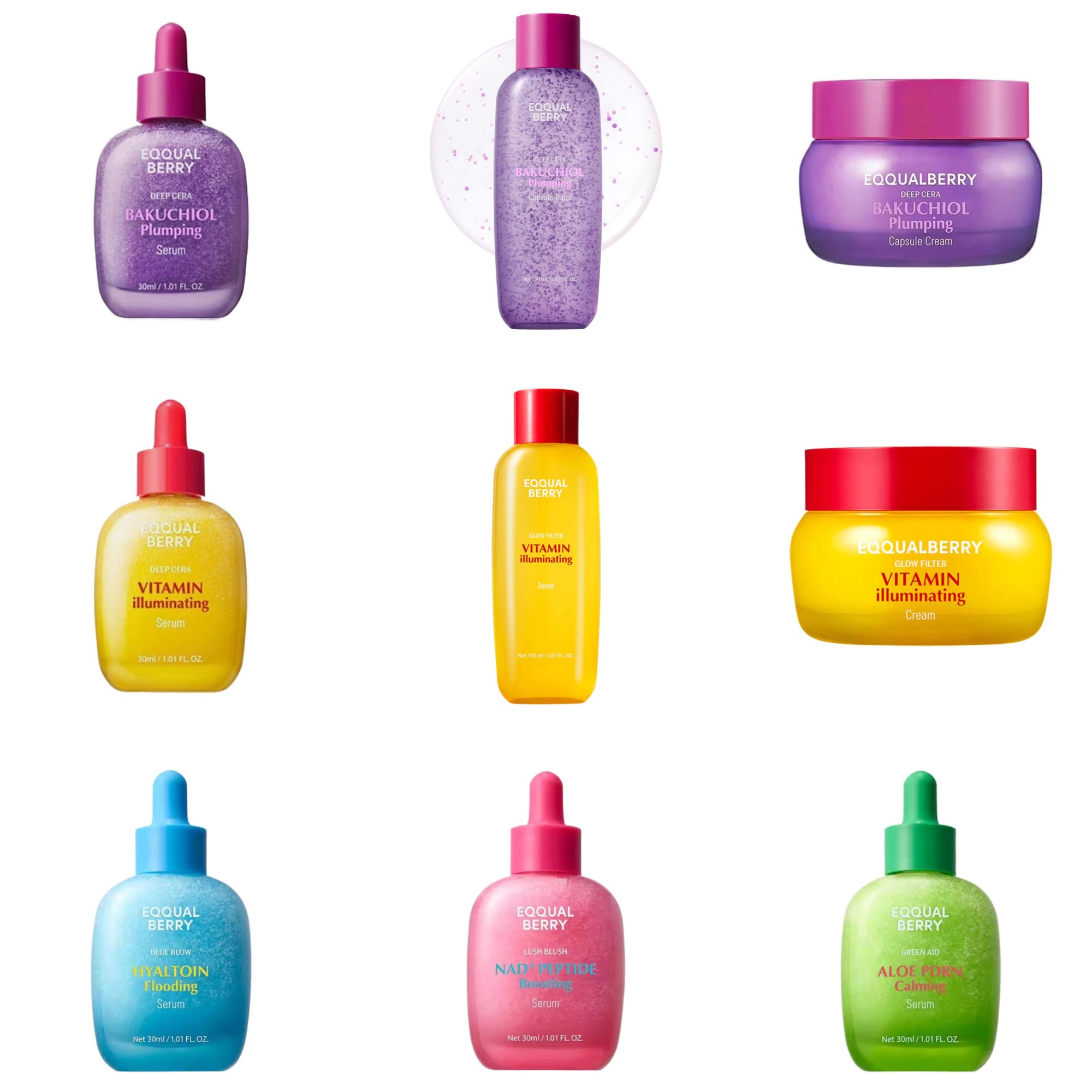 Skincare Vitamin C - Untuk EQQUALBERRY BAKUCHIOL Plumping Serum 5,000