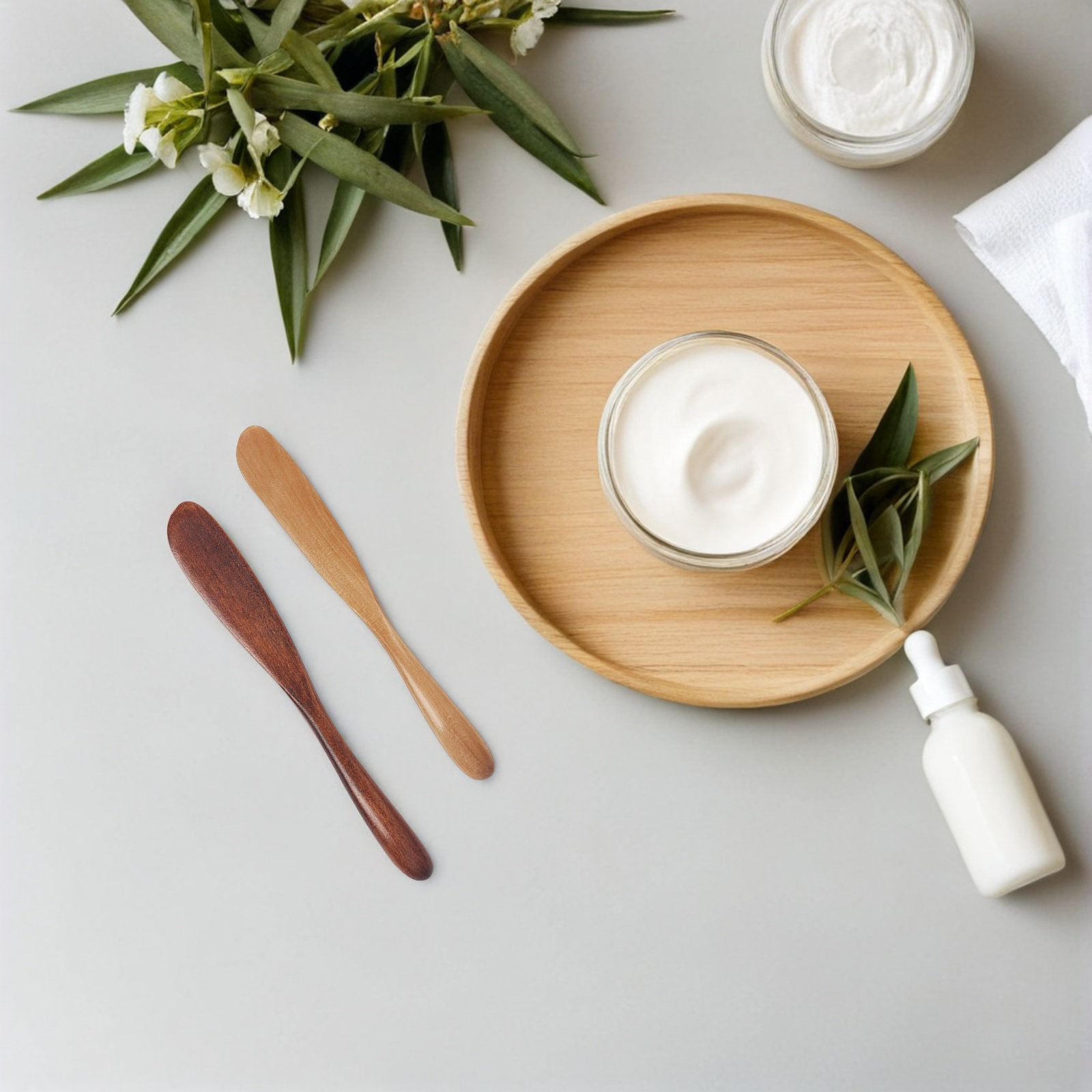 Skincare Natur E - 2 Buah Set Spatula Perawatan Kulit