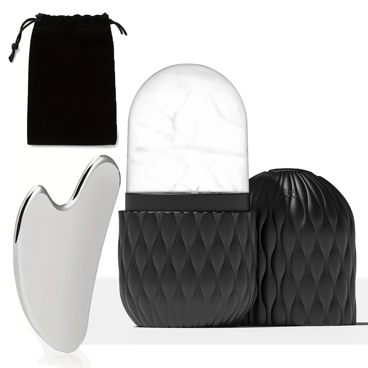Skincare Natur E - Set Rol Es & Gua Sha