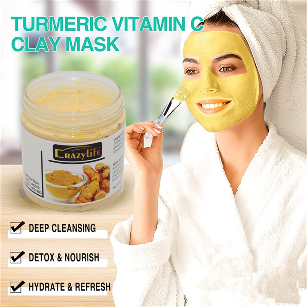 120g Masker Tanah Liat Kunyit  - Bentonite Clay Mask ulasan dan harga