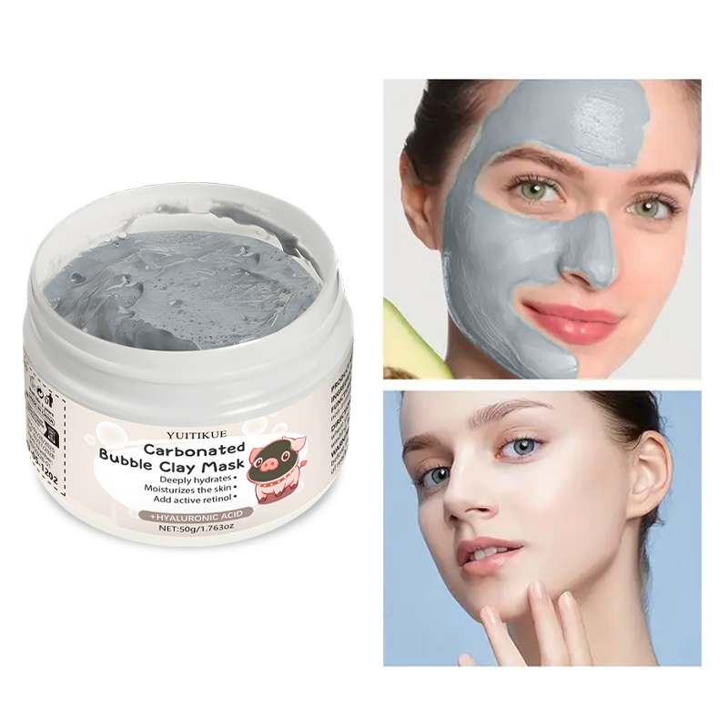 50g Masker Lumpur Berkarbonasi - Bentonite Clay Mask ulasan dan harga
