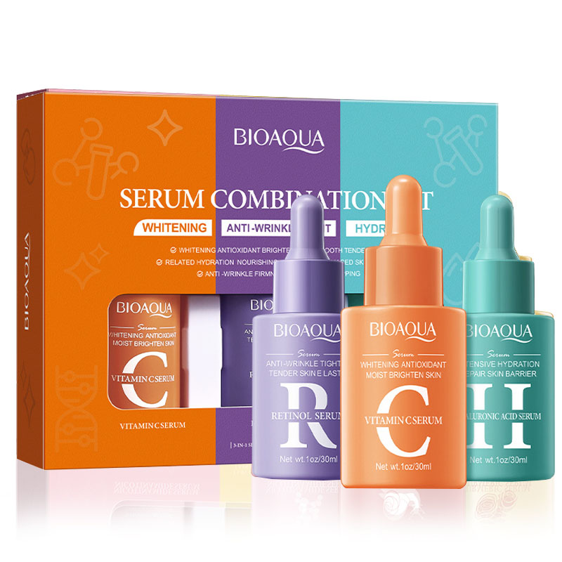 BIOAQUA Vitamin C Retinol, set - Skincare Vitamin C ulasan dan harga
