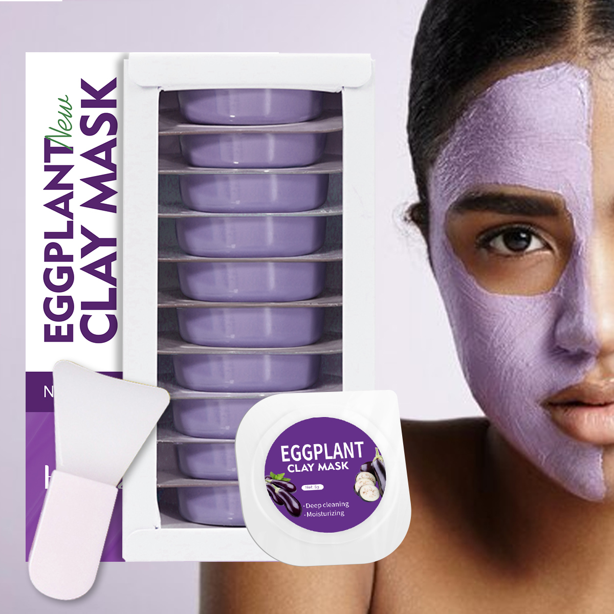 Masker pelembap warna kulit, 5 - Bentonite Clay Mask ulasan dan harga