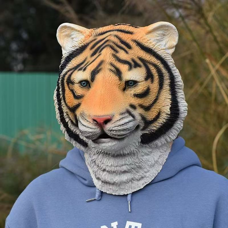 Topeng Kepala Harimau Mirip As - Skincare Pigeon ulasan dan harga