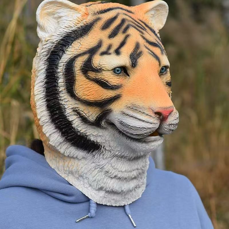 Topeng Kepala Harimau Mirip As - Skincare Pigeon ulasan dan harga