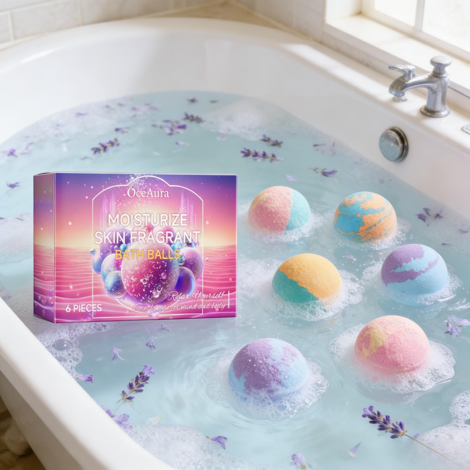 Bola Mandi OceAura Lembut Halu - Skincare Natur E ulasan dan harga