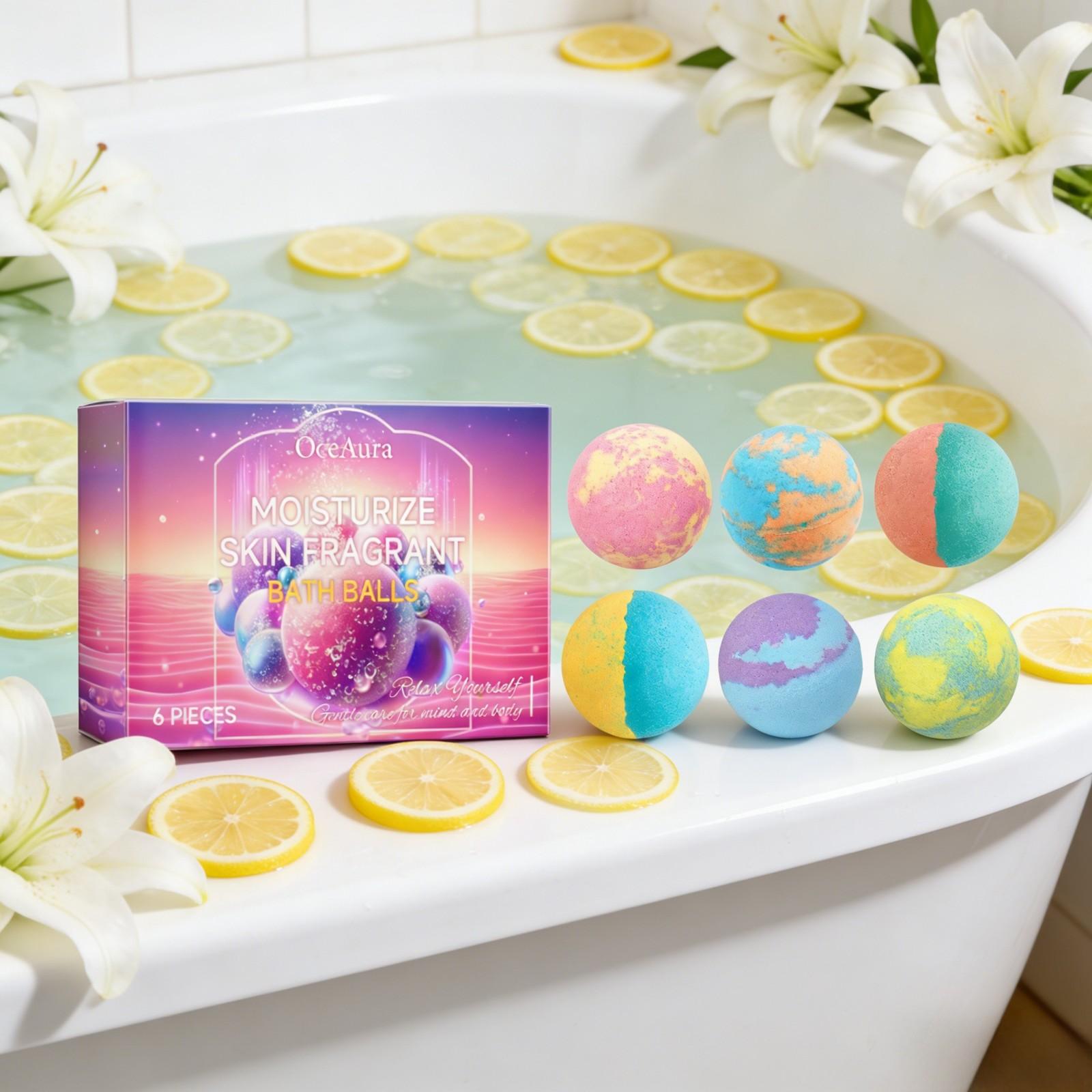 Bola Mandi OceAura Lembut Halu - Skincare Natur E ulasan dan harga