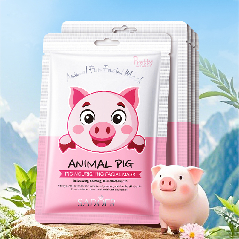 5 Buah Masker Pola Hewan SADOE - Skincare Animate ulasan dan harga
