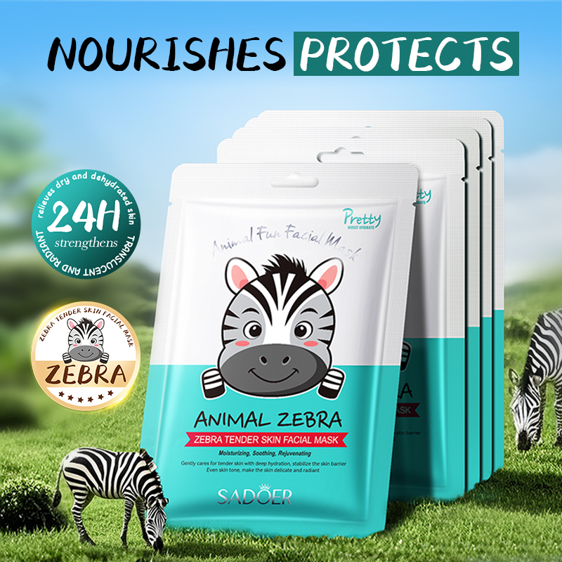 5 Buah Masker Pola Hewan SADOE - Skincare Animate ulasan dan harga