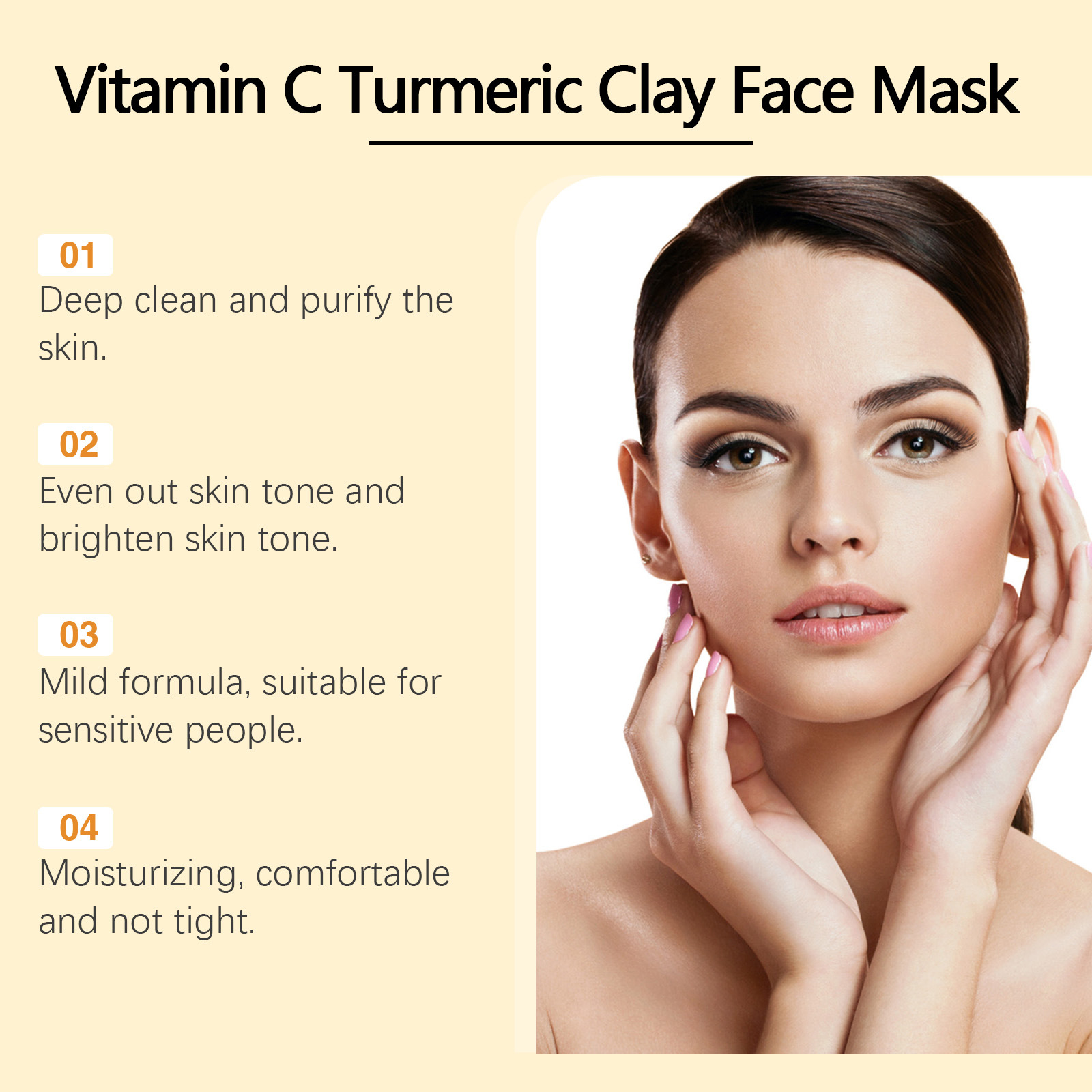 Masker Wajah Kunyit Vitamin C  - Bentonite Clay Mask ulasan dan harga