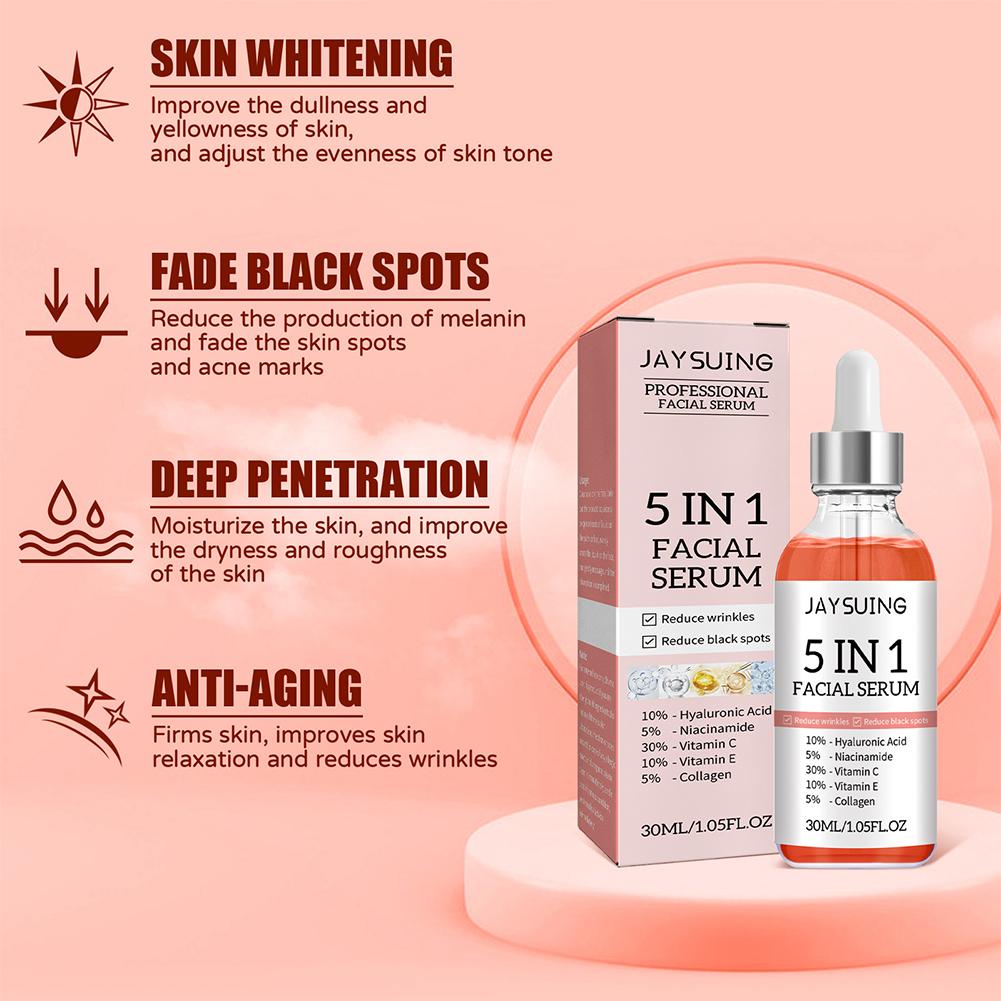 Serum Wajah 5 in 1 Vitamin C M - Skincare Vitamin C ulasan dan harga
